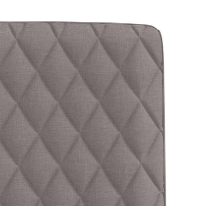 Eetkamerstoelen 6 st stof taupe