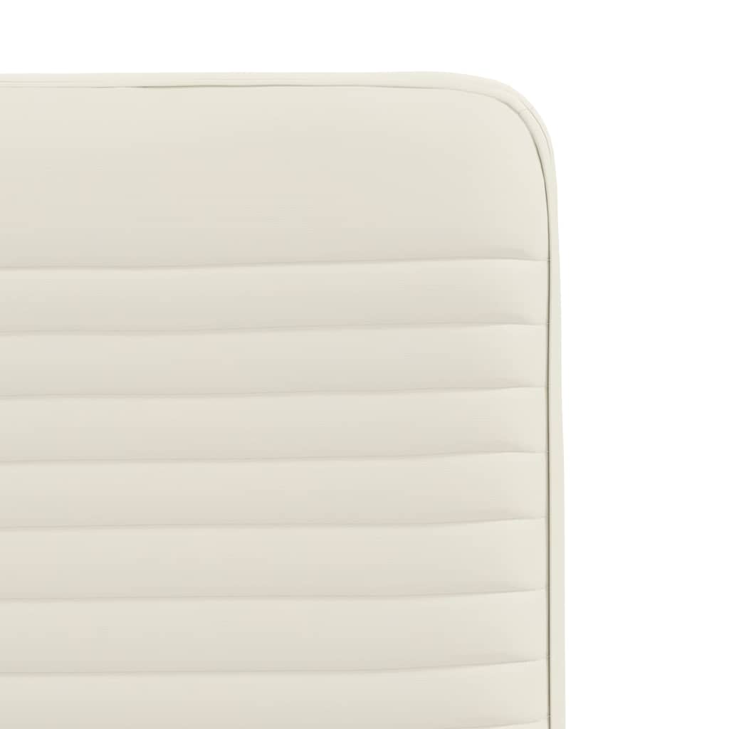 Eetkamerstoelen 6 st fluweel crèmekleurig