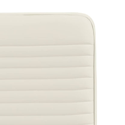 Eetkamerstoelen 6 st fluweel crèmekleurig