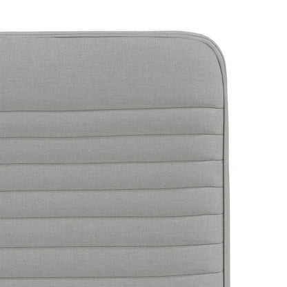 Eetkamerstoelen 6 st stof wolk grijs