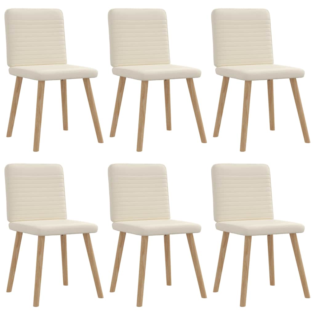 Eetkamerstoelen 6 st linnen