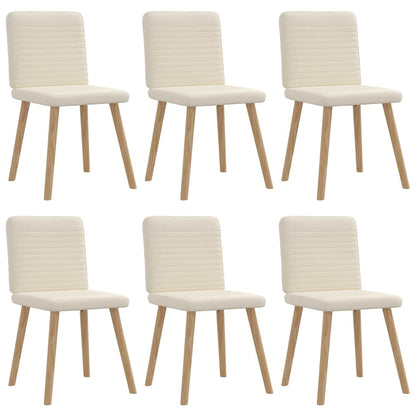 Eetkamerstoelen 6 st linnen