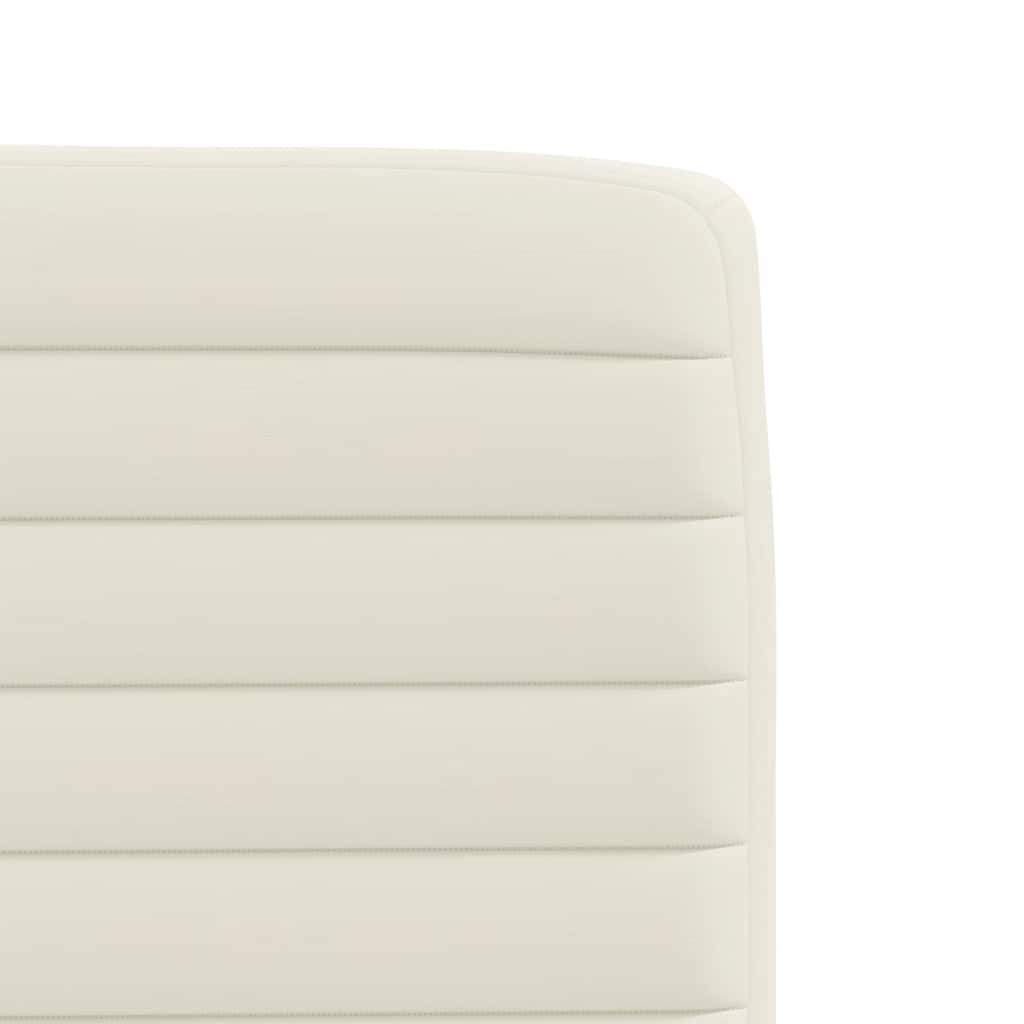 Eetkamerstoelen 6 st fluweel crèmekleurig