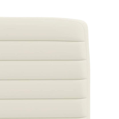 Eetkamerstoelen 6 st fluweel crèmekleurig