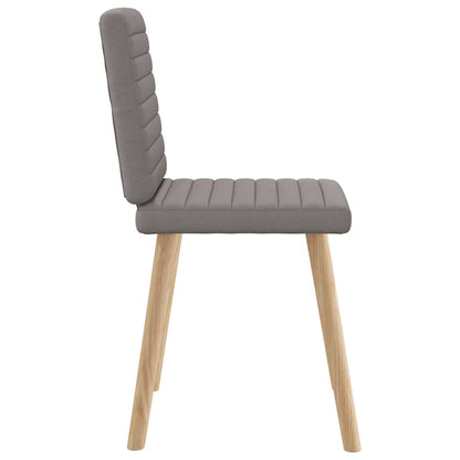 Eetkamerstoelen 6 st stof taupe