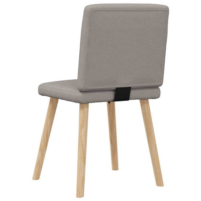 Eetkamerstoelen 6 st stof taupe
