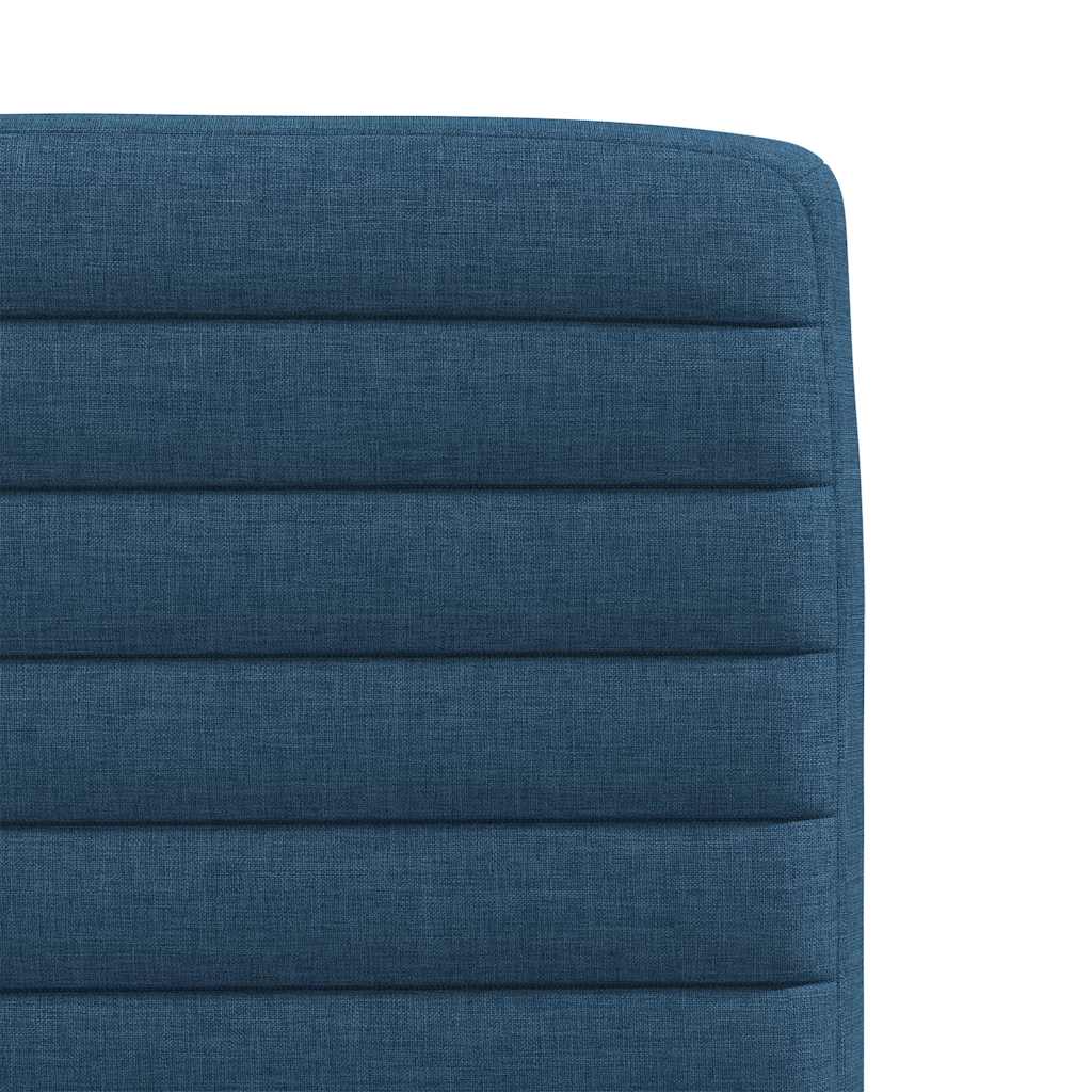 Eetkamerstoelen 6 st stof blauw
