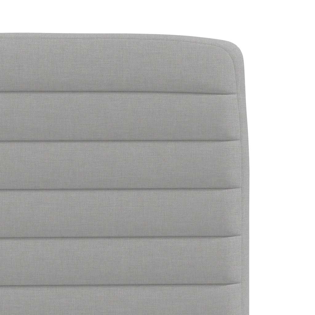 Eetkamerstoelen 6 st stof wolk grijs
