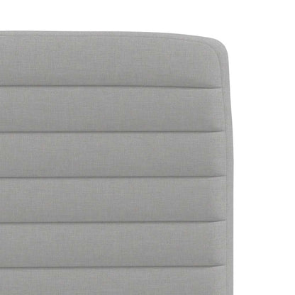 Eetkamerstoelen 6 st stof wolk grijs