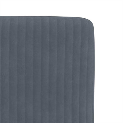 Eetkamerstoelen 6 st fluweel donkergrijs