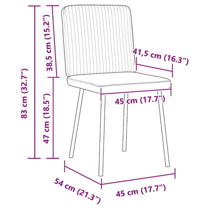 Eetkamerstoelen 6 st fluweel donkergrijs