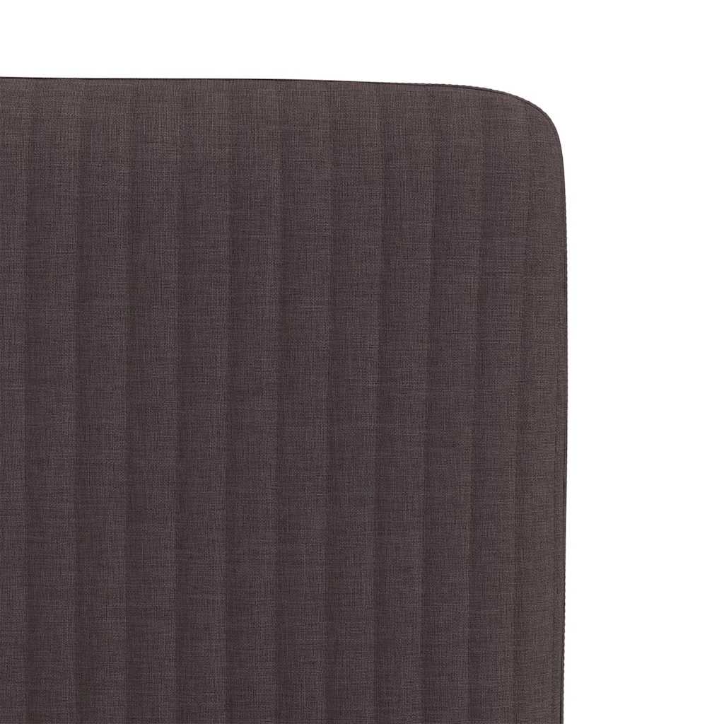 Eetkamerstoelen 6 st stof donkerbruin
