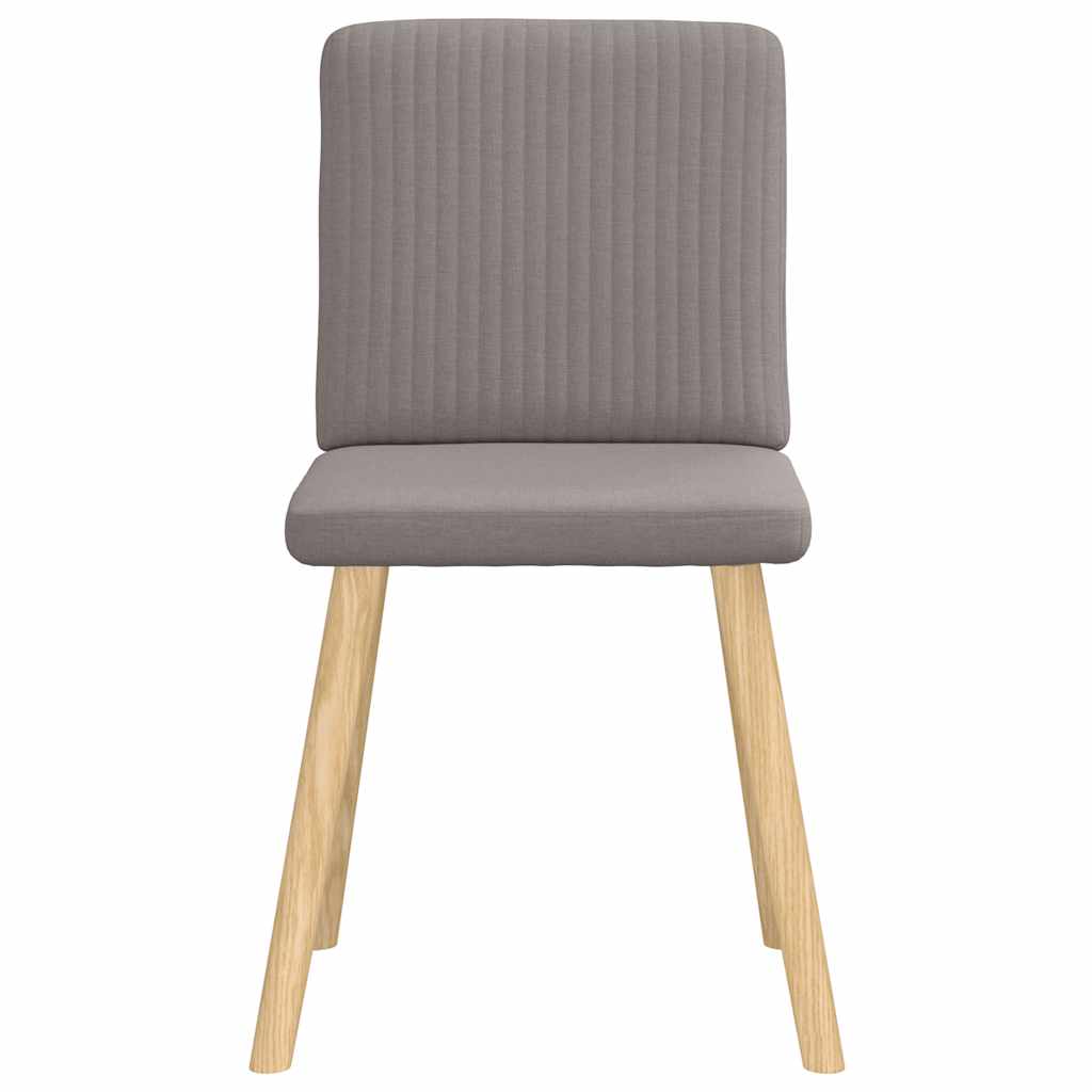 Eetkamerstoelen 6 st stof taupe