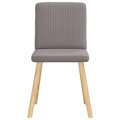 Eetkamerstoelen 6 st stof taupe
