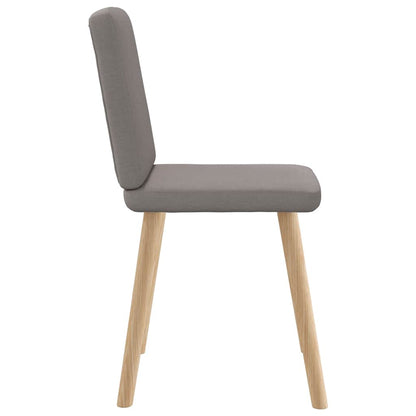 Eetkamerstoelen 6 st stof taupe
