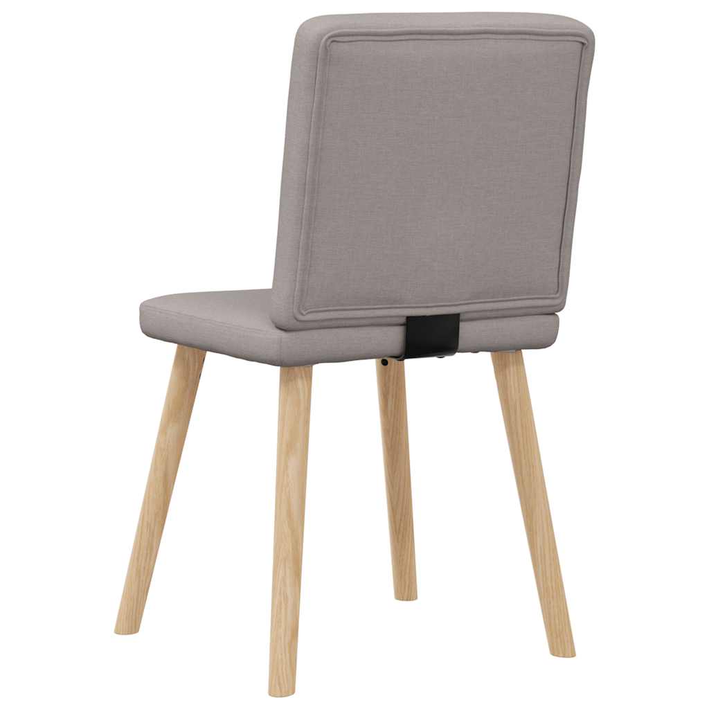 Eetkamerstoelen 6 st stof taupe