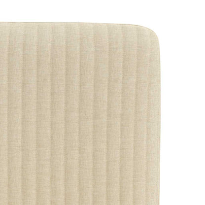 Eetkamerstoelen 6 st stof crèmekleurig