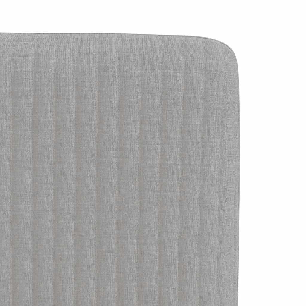 Eetkamerstoelen 6 st stof wolk grijs