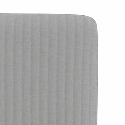 Eetkamerstoelen 6 st stof wolk grijs