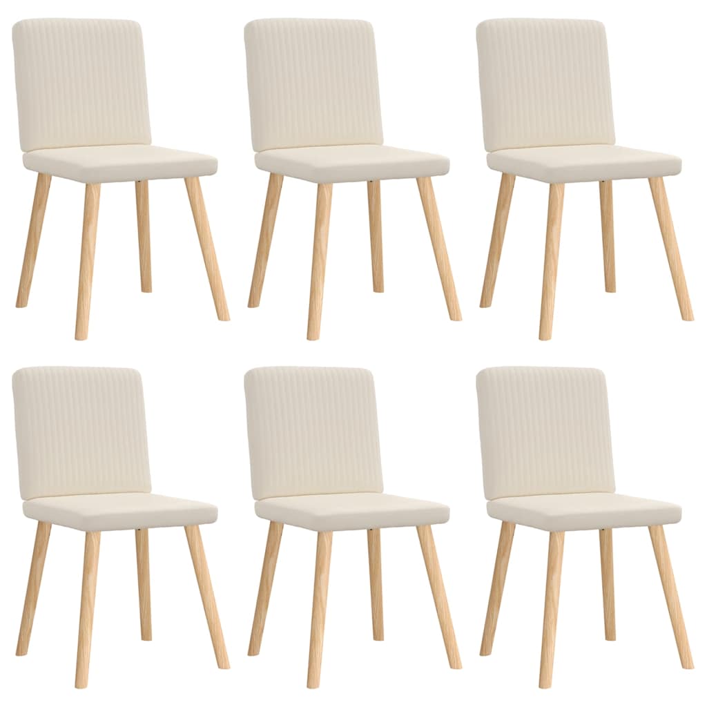 Eetkamerstoelen 6 st linnen