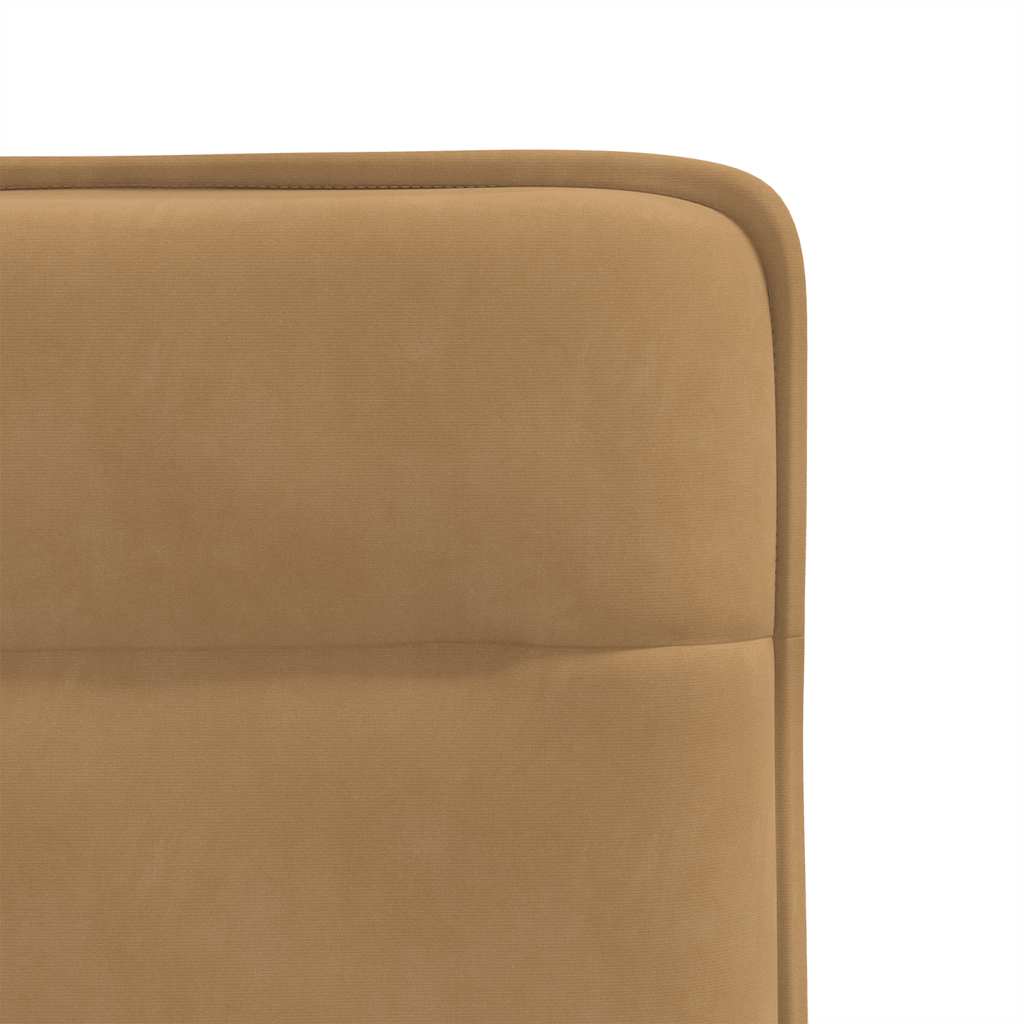 Eetkamerstoelen 6 st fluweel bruin
