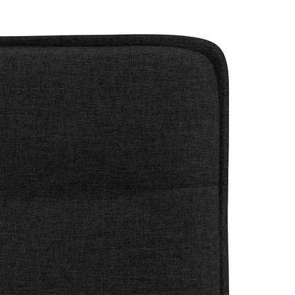 Eetkamerstoelen 6 st stof zwart