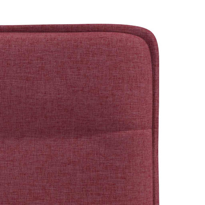 Eetkamerstoelen 6 st stof wijnrood