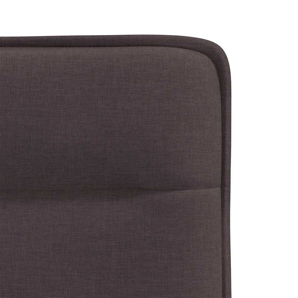 Eetkamerstoelen 6 st stof donkerbruin