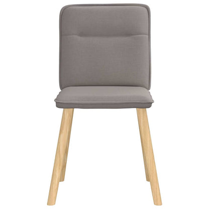 Eetkamerstoelen 6 st stof taupe
