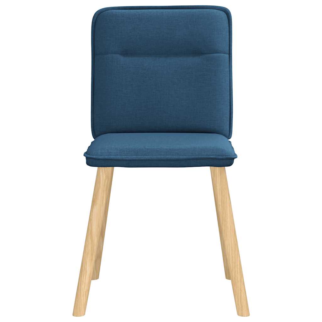 Eetkamerstoelen 6 st stof blauw