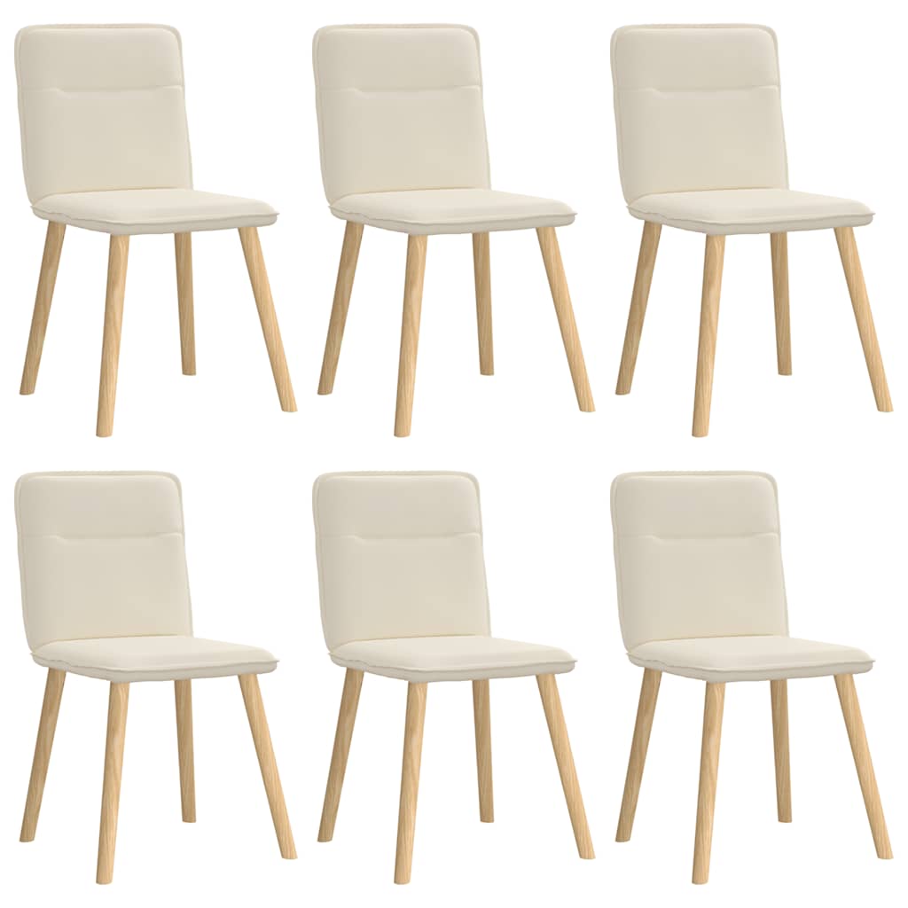 Eetkamerstoelen 6 st linnen