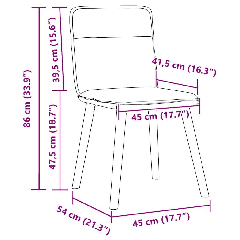 Eetkamerstoelen 6 st linnen