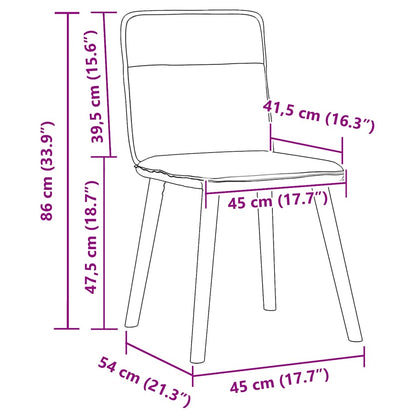 Eetkamerstoelen 6 st linnen