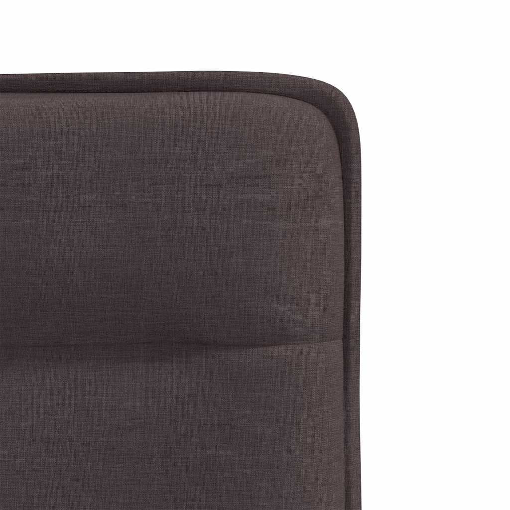 Eetkamerstoelen 6 st stof donkerbruin