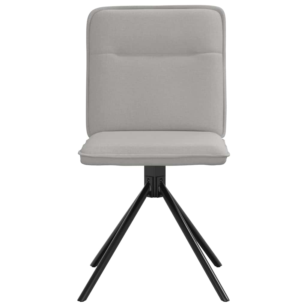 Eetkamerstoelen 6 st stof wolk grijs