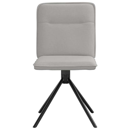Eetkamerstoelen 6 st stof wolk grijs