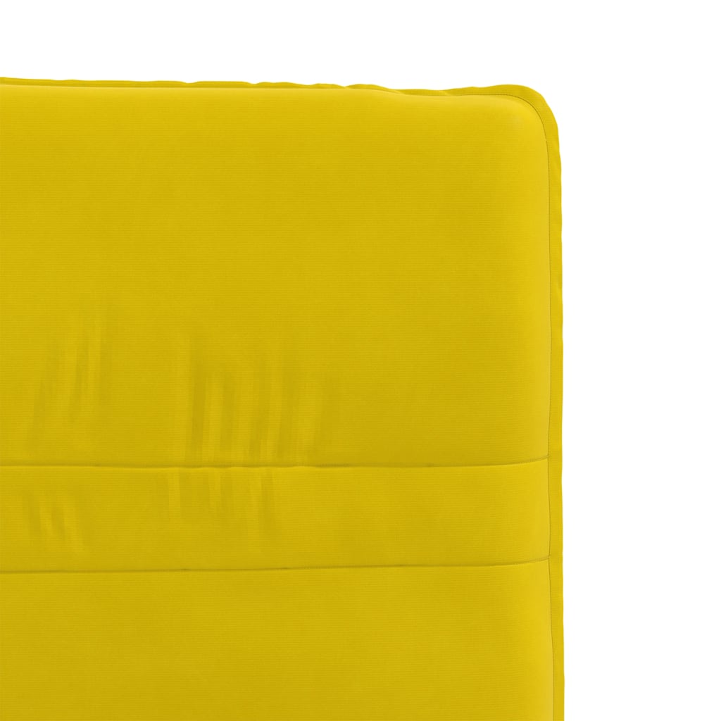 Eetkamerstoelen 6 st fluweel geel