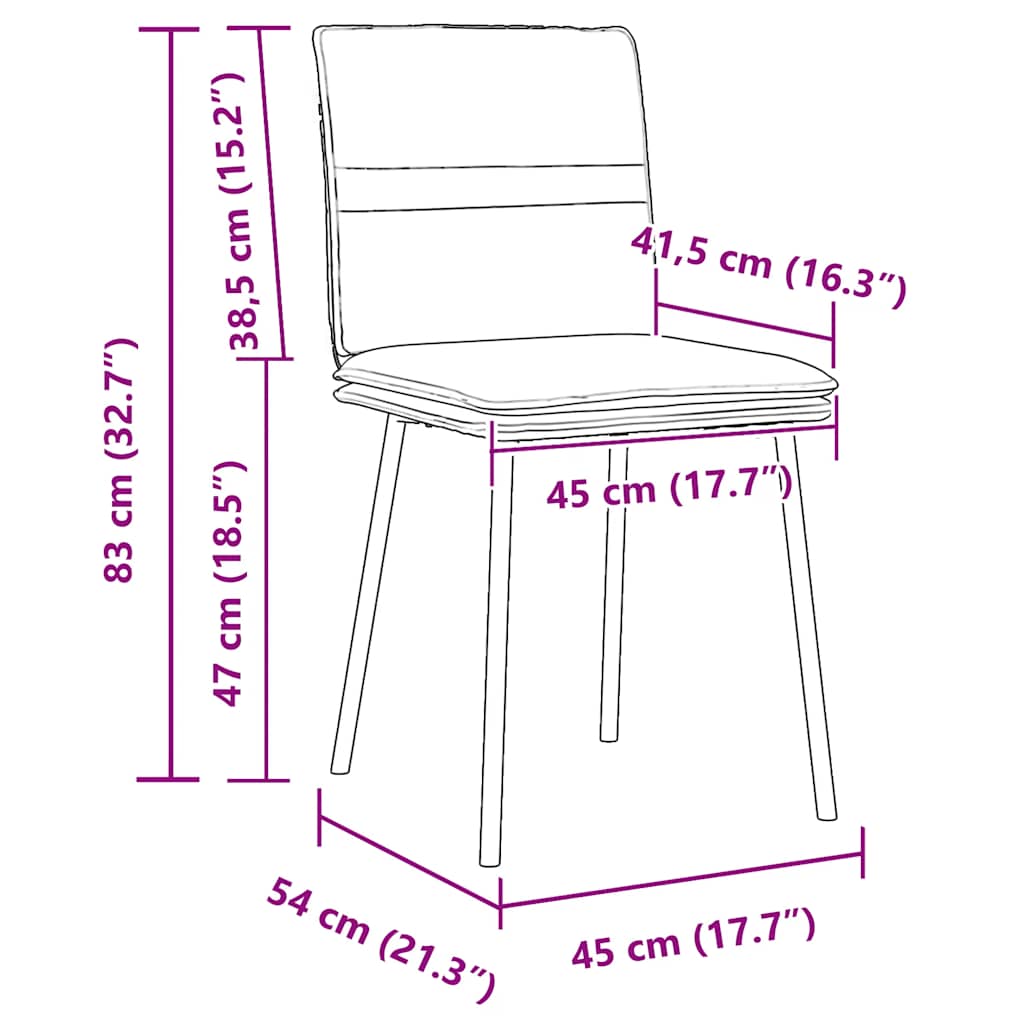 Eetkamerstoelen 6 st fluweel geel