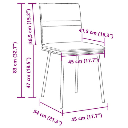 Eetkamerstoelen 6 st fluweel geel