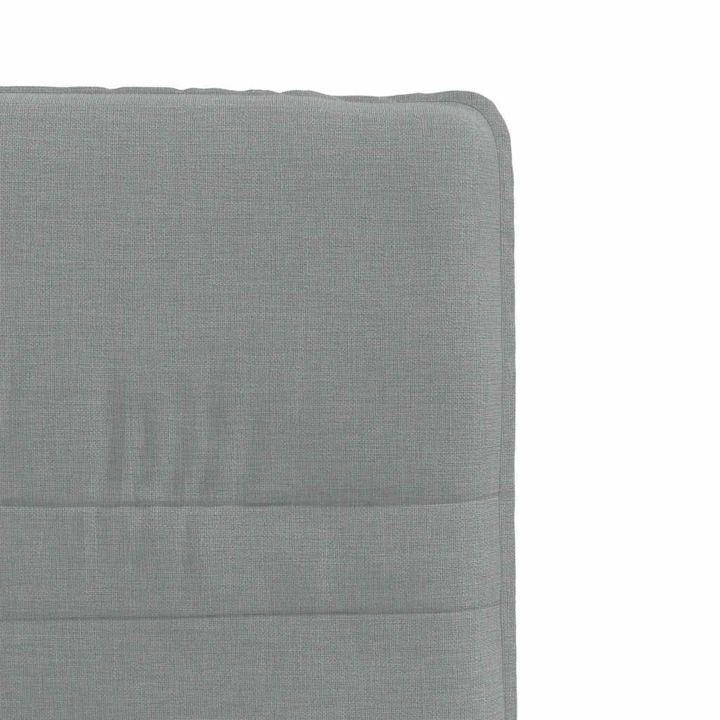 Eetkamerstoelen 6 st stof lichtgrijs