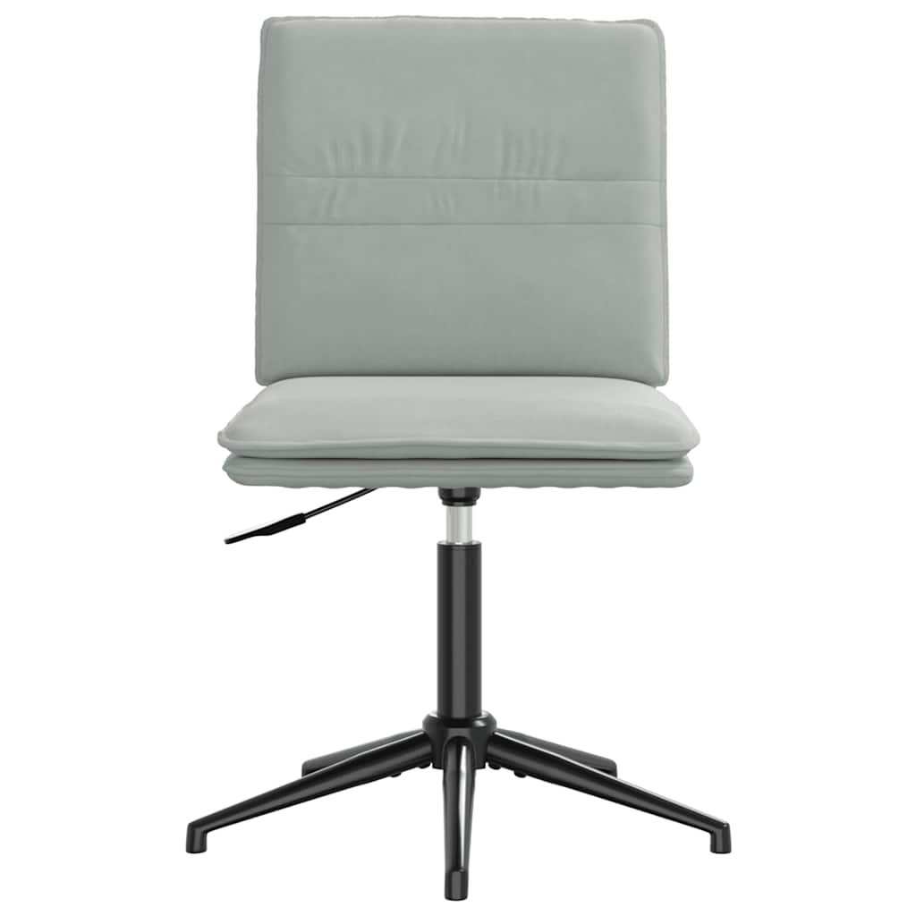 Eetkamerstoelen 4 st fluweel lichtgrijs