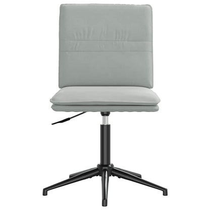 Eetkamerstoelen 4 st fluweel lichtgrijs