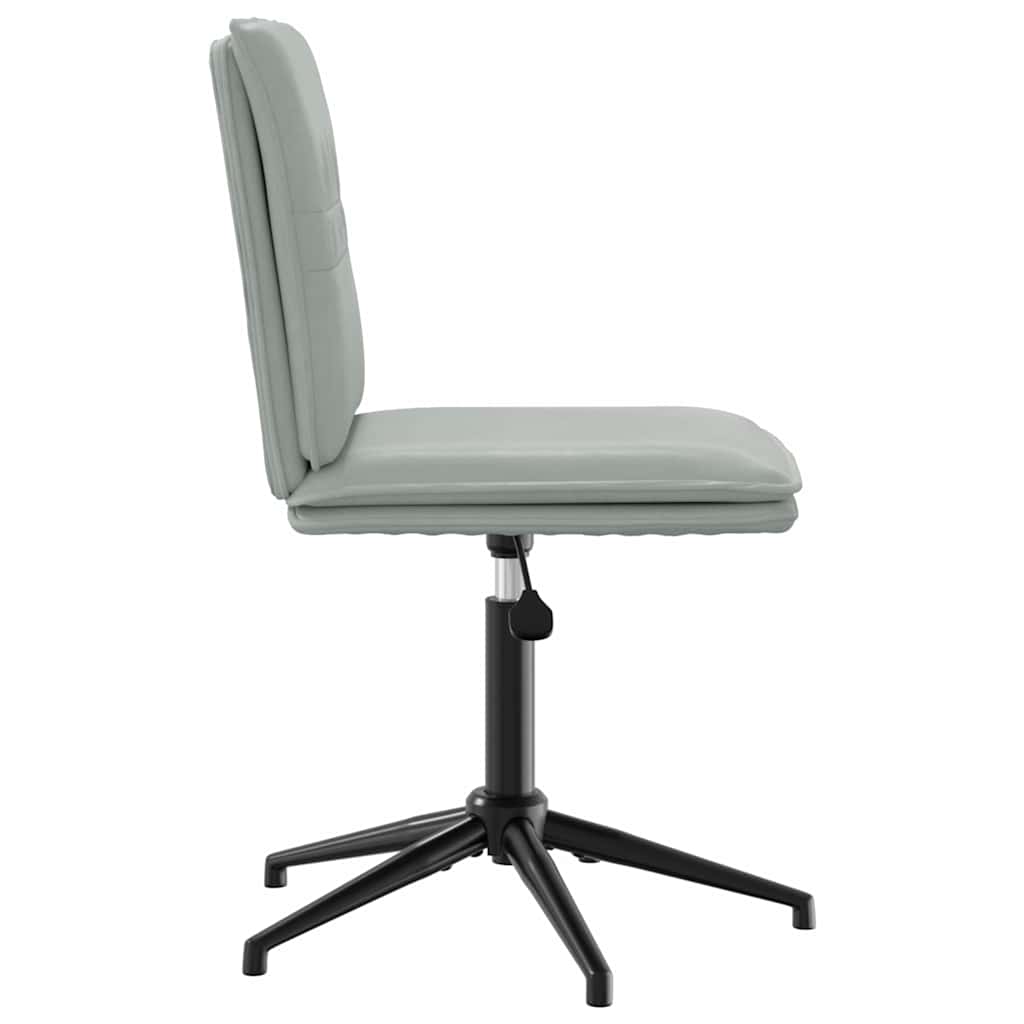 Eetkamerstoelen 4 st fluweel lichtgrijs
