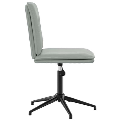 Eetkamerstoelen 4 st fluweel lichtgrijs