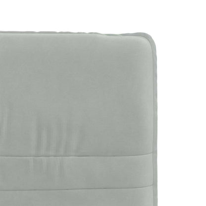 Eetkamerstoelen 4 st fluweel lichtgrijs