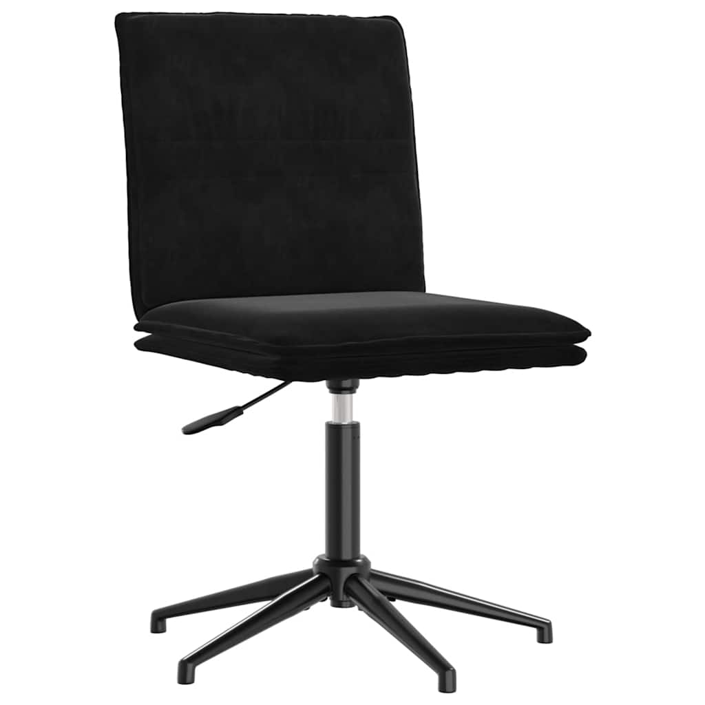 Eetkamerstoelen 4 st fluweel zwart