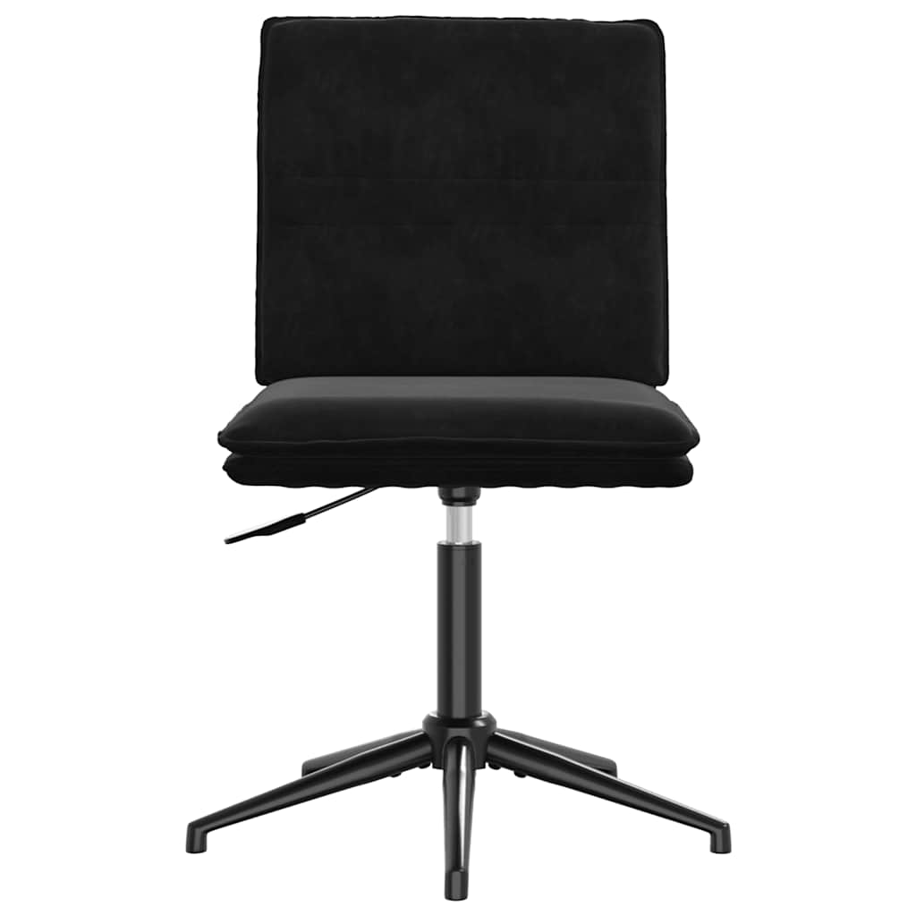 Eetkamerstoelen 4 st fluweel zwart