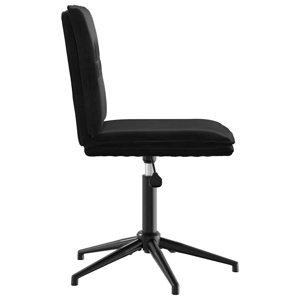 Eetkamerstoelen 4 st fluweel zwart
