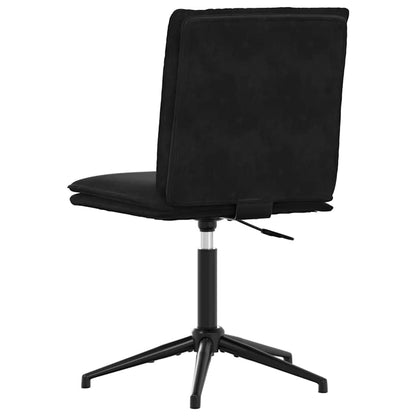 Eetkamerstoelen 4 st fluweel zwart