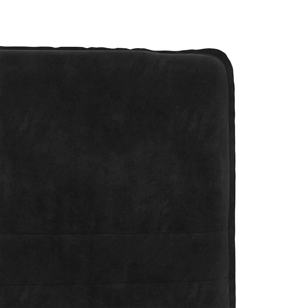 Eetkamerstoelen 4 st fluweel zwart